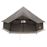 Tipi Tent Brown Grey 600 x 600 x 350 cm Polyester and Steel 42029031