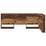 Storage Headboard with Shelf Old Wood 90 cm Engineered Wood 3335459