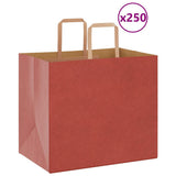 Paper Bags 250 pcs with Handles Red 32x22x28 cm 4101988