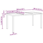 Garden Dining Set 5 pcs Black Poly Rattan 3380771