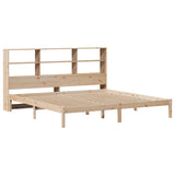 Bookcase Bed without Mattress 200x200 cm Solid Wood Pine 3321595