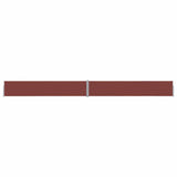 Patio Retractable Side Awning 140x1200 cm Brown 313390
