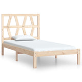 Bed Frame without Mattress Solid Wood Small Single 3103958