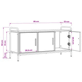 TV Cabinet 99 x 33 x 50 cm Sonoma Oak Engineered Wood 8013735