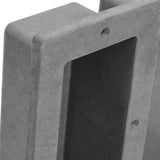 Shower Niche with 2 Compartments Matt Grey 41x51x10 cm 151395