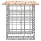 Garden Table Gabion Design 100x70x72 cm Solid Wood Pine 834365