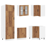 ZNTS 14 Piece Kitchen Cabinet Set Porto Old Wood Engineered Wood 3314999