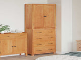 Storage Furniture Set with Drawer 2 pcs Natural 80 x35 x 185 cm 3328627