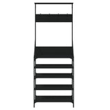Clothes Rack Black Engineered wood, metal Medium Clothes Rack 837872