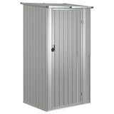 Garden Shed Grey 118.5x97x209.5 cm Galvanised Steel 150900
