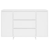 Sideboard with 3 Drawers White 120x41x75 cm Engineered Wood 809611