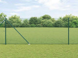 Welded Wire Fence with Spikes 10 x 1.5 m PVC-coated Steel Green 3352057