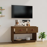 TV Cabinet Honey Brown 90x40x60 cm Solid Wood Pine 821525