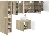 Bathroom Cabinet Set 5 pcs Sonoma Oak Engineered Wood 3407305