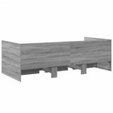 ZNTS Daybed with Drawers without Mattress Grey Sonoma 90x200 cm 3280823