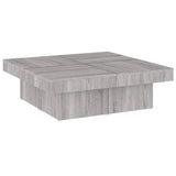 Coffee Table Grey Sonoma 90x90x28 cm Engineered Wood 826636