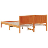 Bed Frame Brown 140 x 200 cm Solid Pine wood 872190