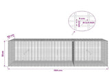 Gabion with 3.5 mm Wire and 5x2.5 cm Mesh 150x50x50 cm 3461829