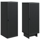 Cabinet Set 2 pcs Black 34.5 x 33 x 90 cm Engineered Wood 3416368