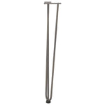 ZNTS Hairpin Table Legs 4 pcs Natural Steel 72 cm Solid Steel 4012447