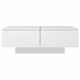 804175 Coffee Table White 90x60x31 cm Engineered Wood