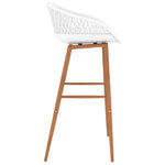 ZNTS Bar Chairs 4 pcs White 248165