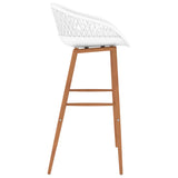 ZNTS Bar Chairs 4 pcs White 248165