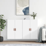 Wall Mounted Cabinets 2 pcs White 69.5x34x90 cm 3195595