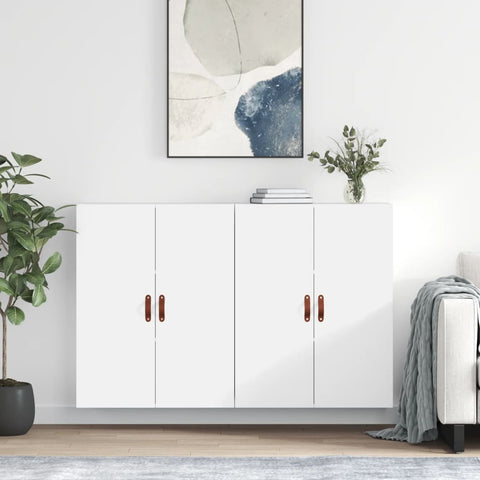 Wall Mounted Cabinets 2 pcs White 69.5x34x90 cm 3195595