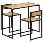 3 Piece Dining Set Solid Mango Wood 247583