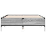 Bed Frame without Mattress Grey Sonoma 120x190 cm Small Double 3279820