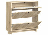 Shoe Cabinet EDE 78 x 24 x 103 cm Engineered Wood Sonoma Oak 895997