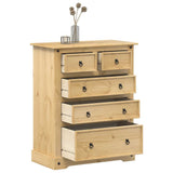 Chest of Drawers Corona 92x48x114 cm Solid Wood Pine 4005674