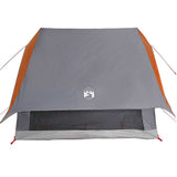 Family Tent with Roof Grey and Orange 220 x 220 x 184 cm 4100675