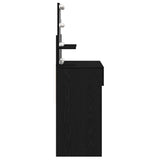 Dressing Table Black Oak 100 x 40 x 130 cm Engineered Wood 868852