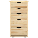 Cabinet Brown 34 x 39 x 61.5 cm Solid Pine Wood 42032390