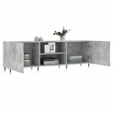 TV Cabinet Concrete Grey 150x30x50 cm Engineered Wood 829080