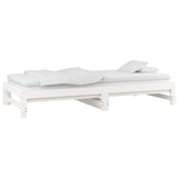Pull-out Day Bed without Mattress White 2x cm 820428