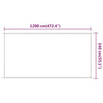 Vertical Awning White 140x1200 cm Oxford Fabric 148170
