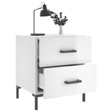 Bedside Cabinets 2 pcs High Gloss White 40x35x47.5 cm Engineered Wood 827313