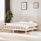 3100978 Bed Frame without Mattress Solid Wood 200x200 cm
