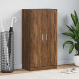 Shoe Cabinet Brown Oak 55x35x108 cm Engineered Wood 342670