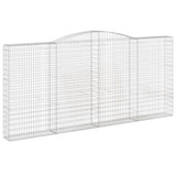 Arched Gabion Basket 400x30x180/200 cm Galvanised Iron 153529