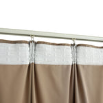 ZNTS Blackout Curtain with Hooks Velvet Beige 290x245 cm 134511