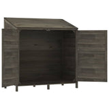 Garden Shed Anthracite 102x52x112 cm Solid Wood Fir 152184