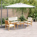 Garden Sofa Set 4 pcs Brown 75 x 45 x 38cm Solid Acacia wood 3325227
