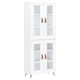 Highboard White 69.5x34x180 cm Engineered Wood 3198249