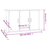 Aquarium Stand Brown Oak 101x41x58 cm Engineered Wood 833638