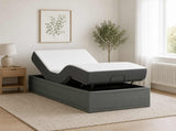 Electric Adjustable Bed Frame Dark Grey 200 x 70 x 33.5 cm 42037255