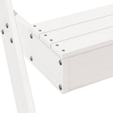 Picnic Table with Sandpit for Kids White Solid Wood Pine 832593
